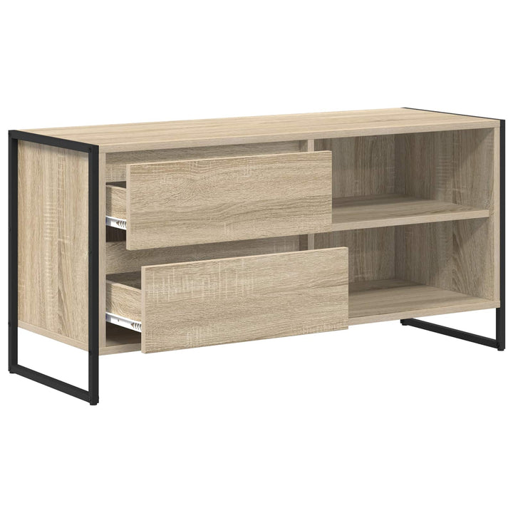 TV-skab med skuffe Sonoma 100 x 36 x 49,5 cm Konstrueret træ