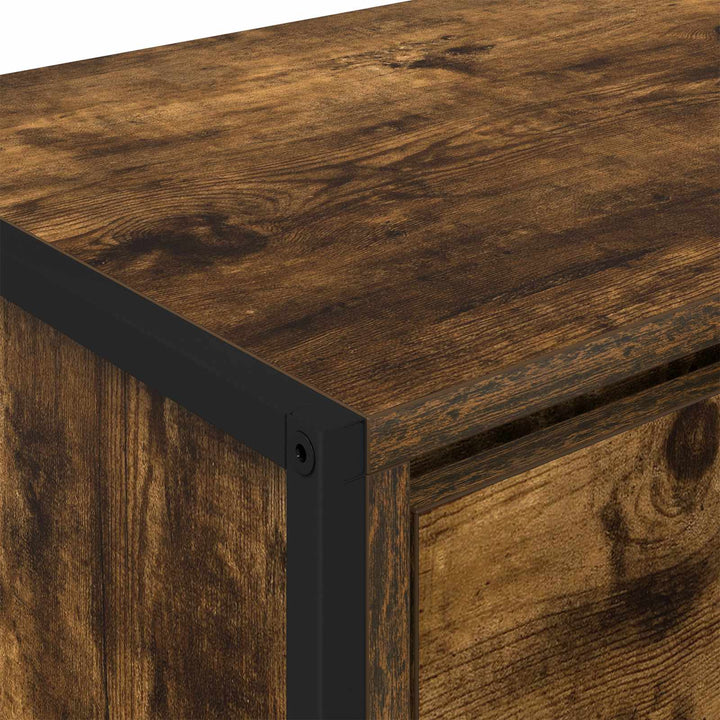 TV-skab med skuffe Røget Eg 100 x 36 x 49,5 cm Konstrueret træ
