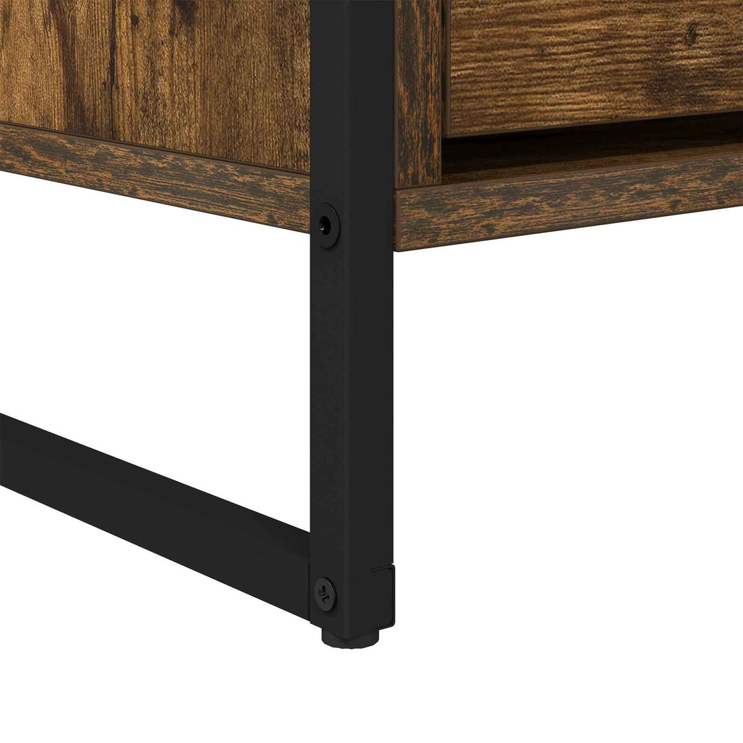 TV-skab med skuffe Røget Eg 100 x 36 x 49,5 cm Konstrueret træ