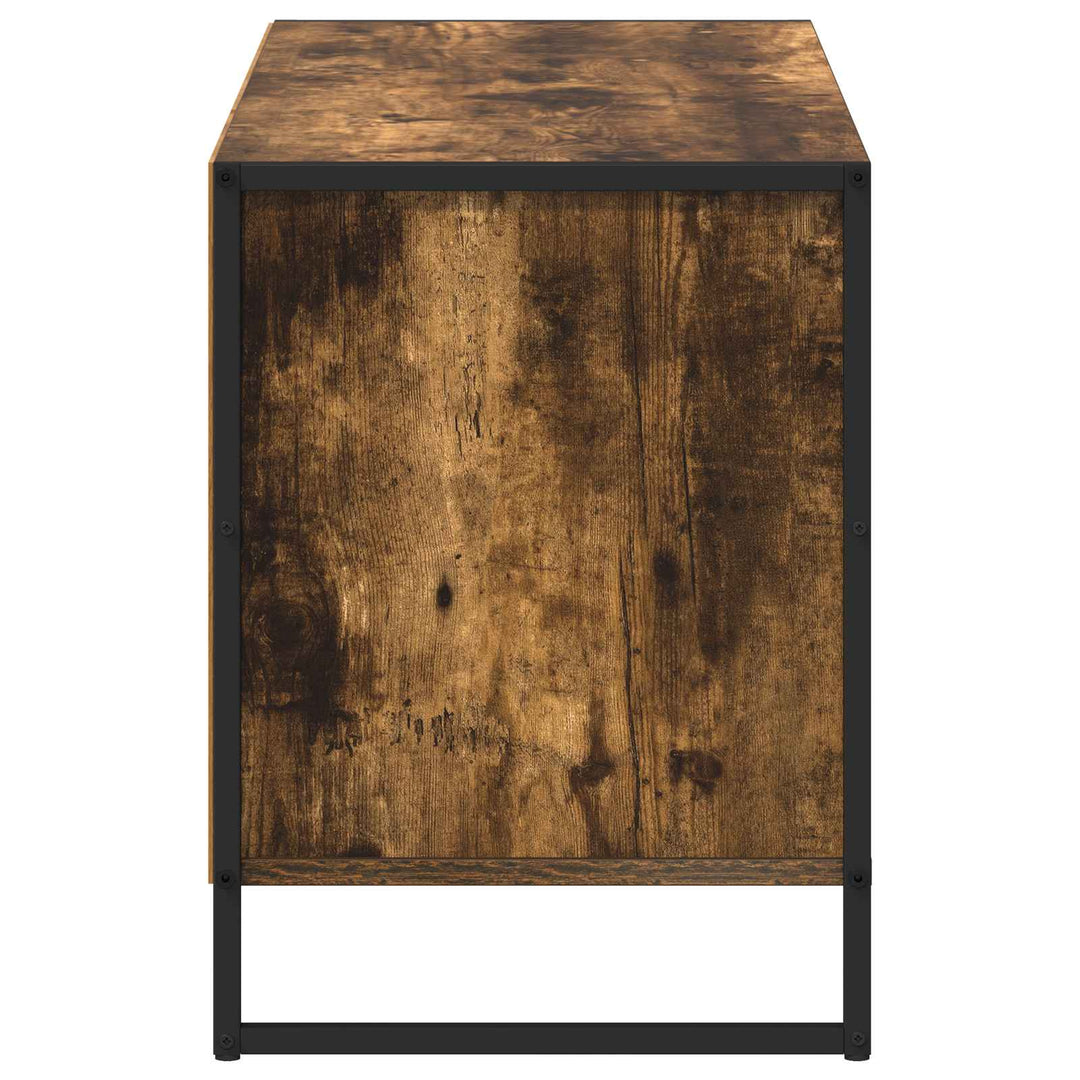 TV-skab med skuffe Røget Eg 100 x 36 x 49,5 cm Konstrueret træ