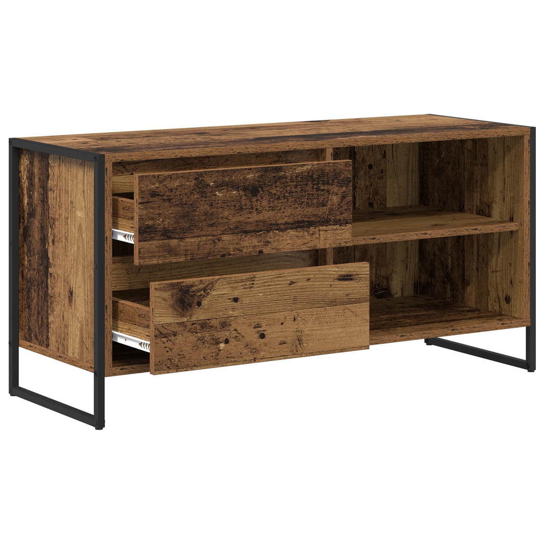 TV-skab Gammelt træ 100 x 36 x 49,5 cm Konstrueret træ