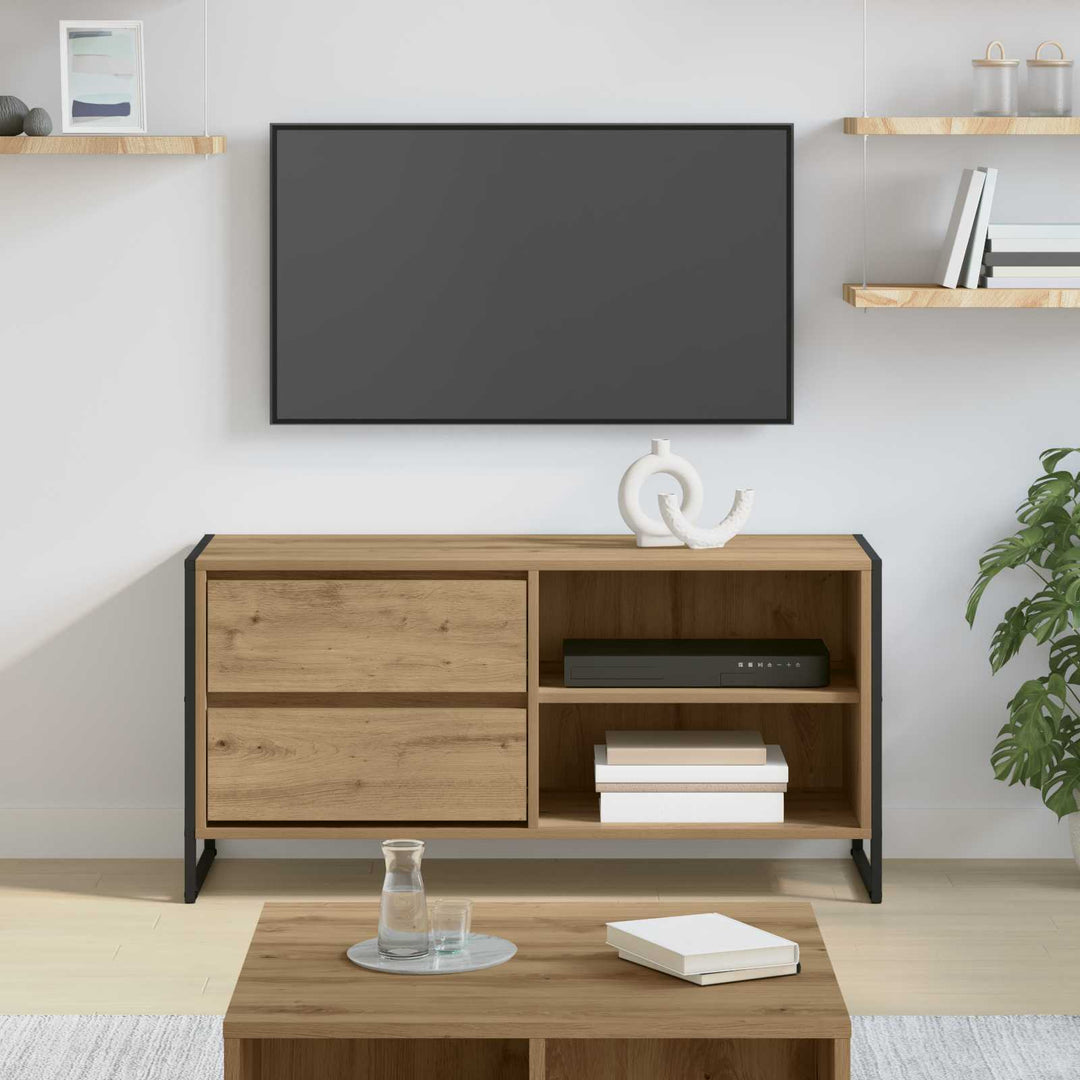 TV-skab Artisan eg 100 x 36 x 49,5 cm Konstrueret træ