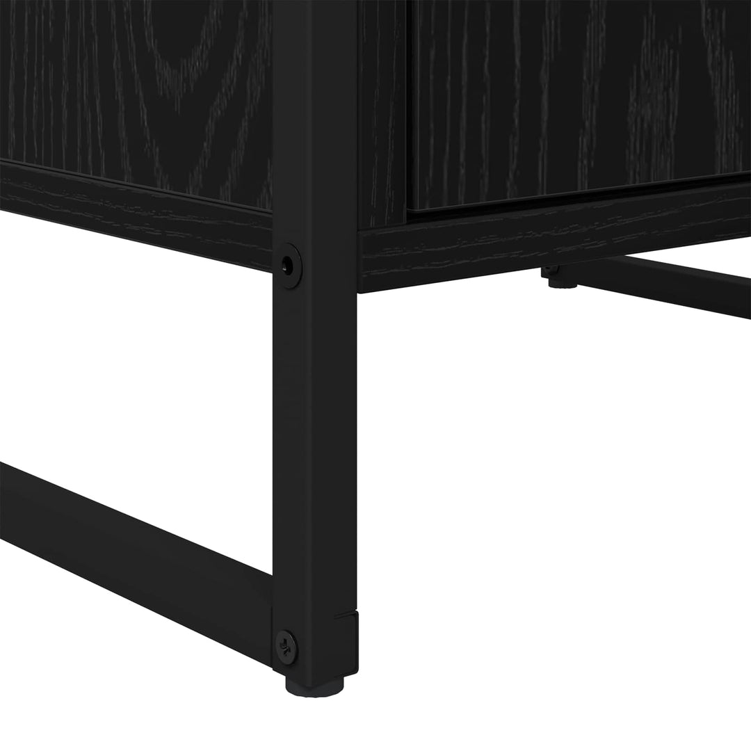 Sideboard med skuffe Sort eg 43 x 36 x 75,5 cm Konstrueret træ