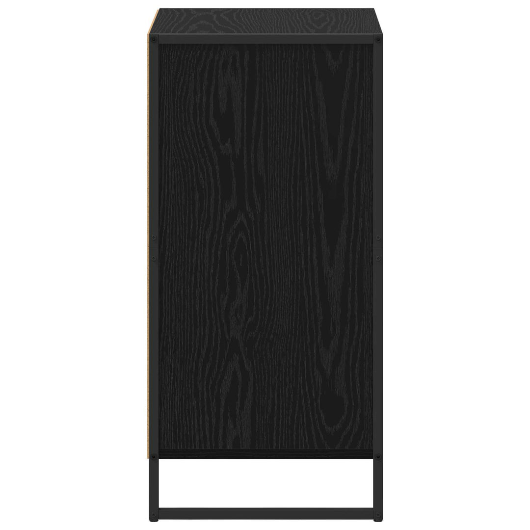 Sideboard med skuffe Sort eg 43 x 36 x 75,5 cm Konstrueret træ