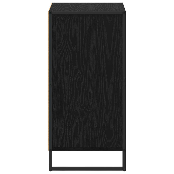 Sideboard med skuffe Sort eg 43 x 36 x 75,5 cm Konstrueret træ