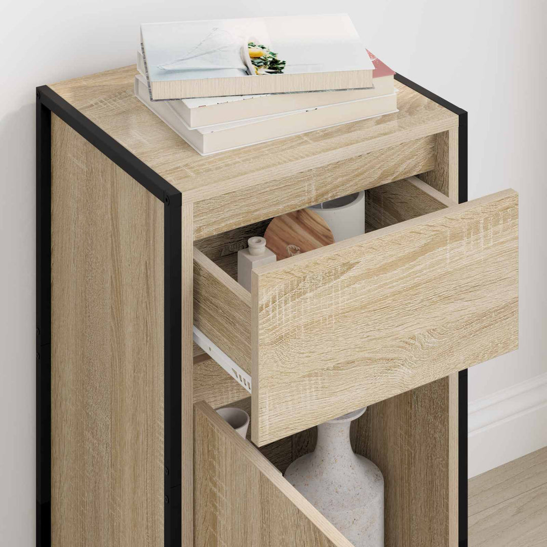 Sideboard med skuffe Sonoma 43 x 36 x 75,5 cm Konstrueret træ