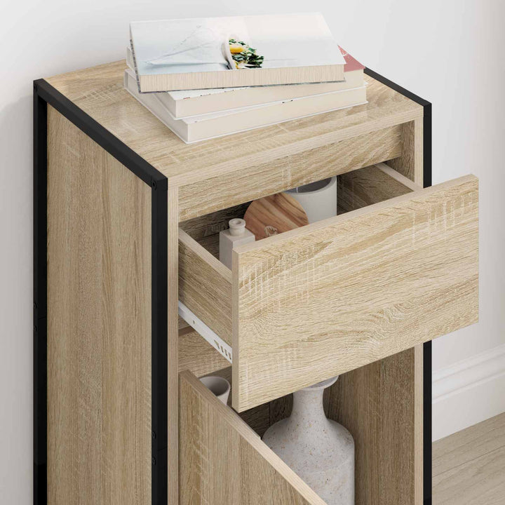 Sideboard med skuffe Sonoma 43 x 36 x 75,5 cm Konstrueret træ