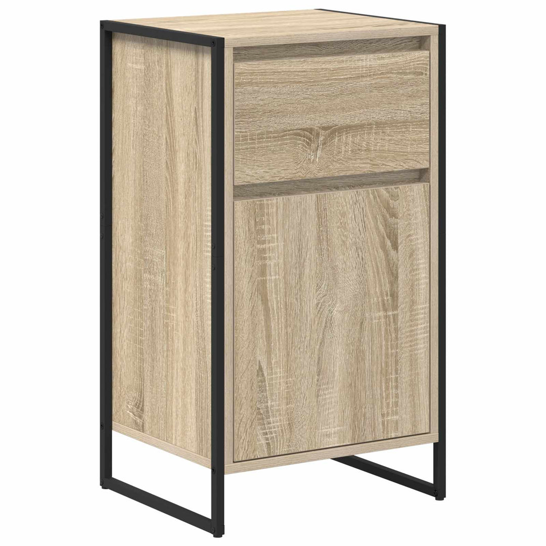 Sideboard med skuffe Sonoma 43 x 36 x 75,5 cm Konstrueret træ