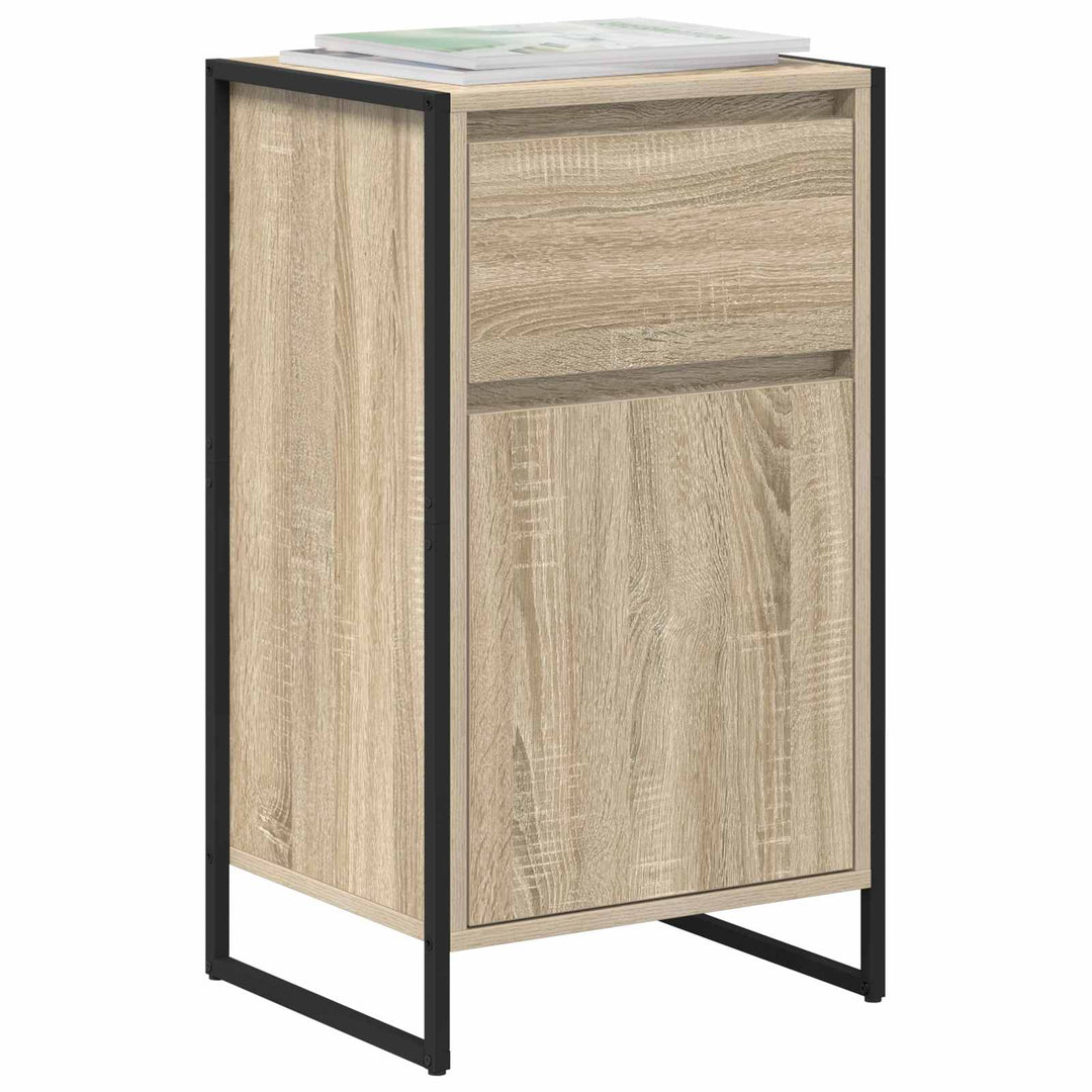 Sideboard med skuffe Sonoma 43 x 36 x 75,5 cm Konstrueret træ