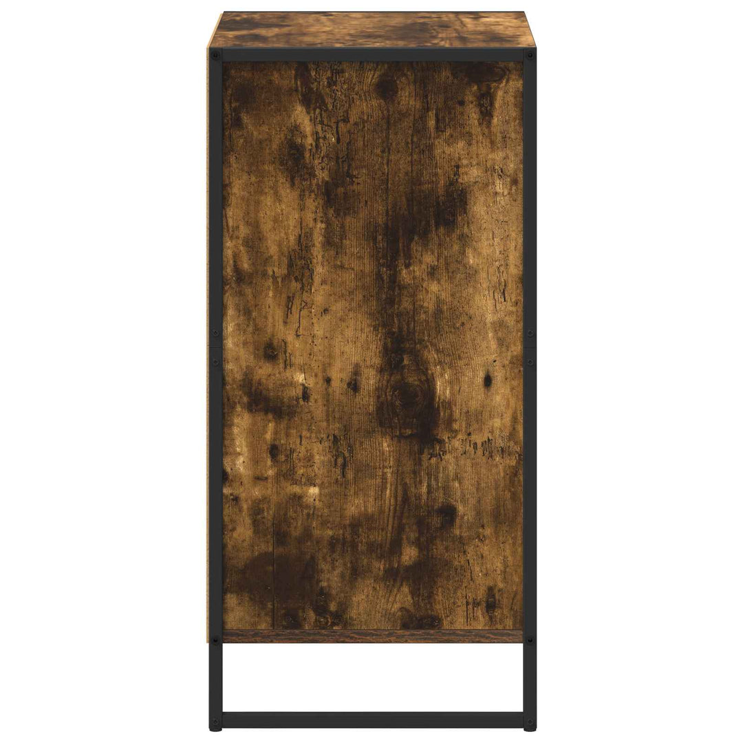 Sideboard med skuffe Røget Eg 43 x 36 x 75,5 cm Konstrueret træ