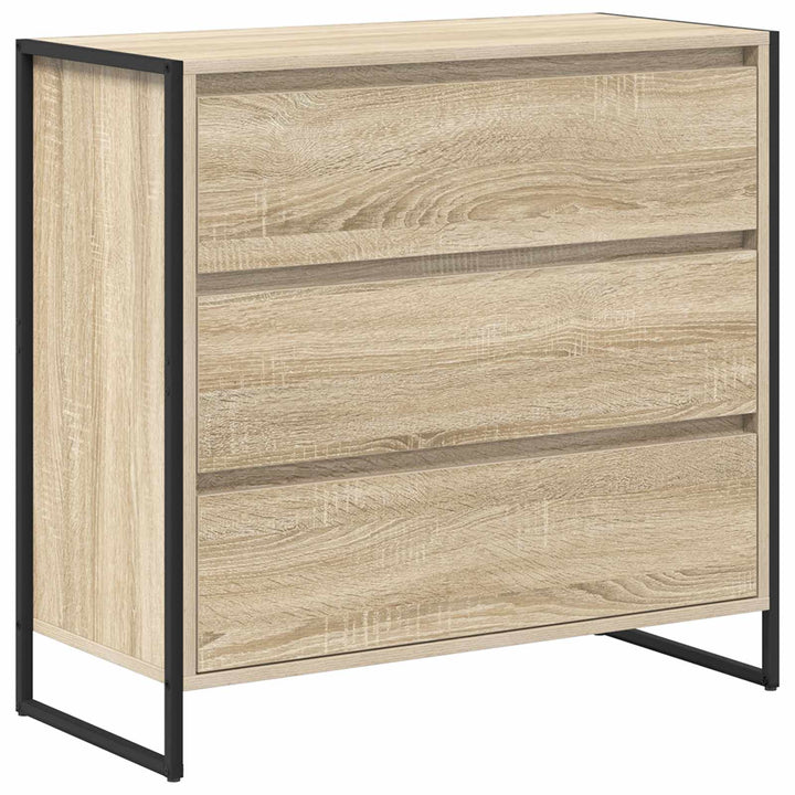 Sideboard med skuffe Sonoma 79 x 36 x 75.5 cm Konstrueret træ