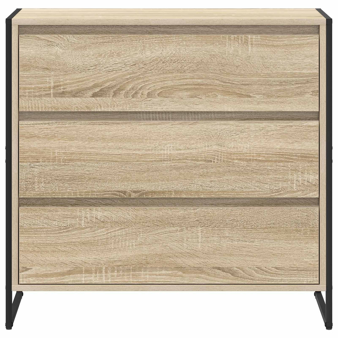 Sideboard med skuffe Sonoma 79 x 36 x 75.5 cm Konstrueret træ