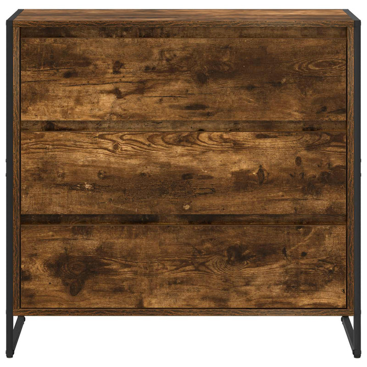 Sideboard med skuffe Røget Eg 79 x 36 x 75.5 cm Konstrueret træ