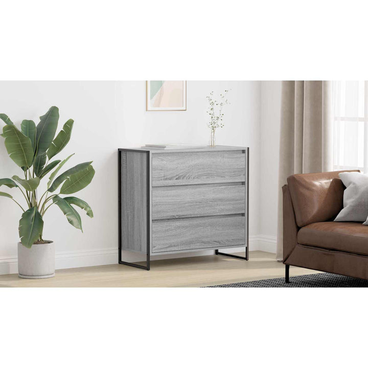 Sideboard Grå Sonoma 79 x 36 x 75.5 cm Konstrueret træ