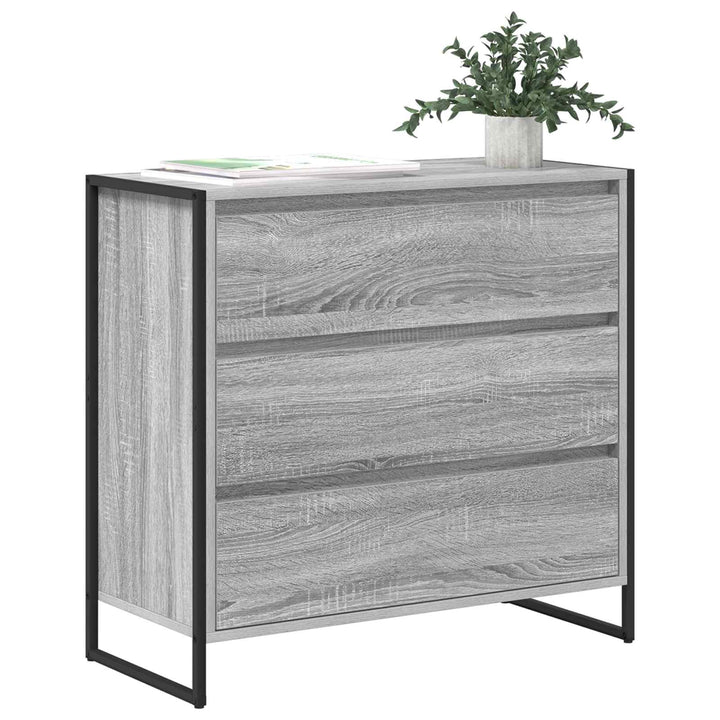 Sideboard Grå Sonoma 79 x 36 x 75.5 cm Konstrueret træ