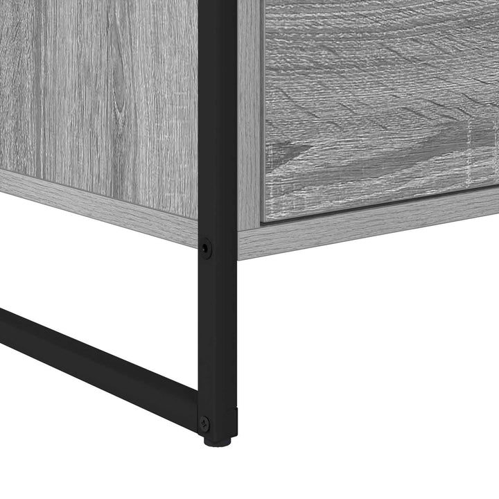 Sideskab Grå Sonoma 79 x 36 x 75 cm Konstrueret træ