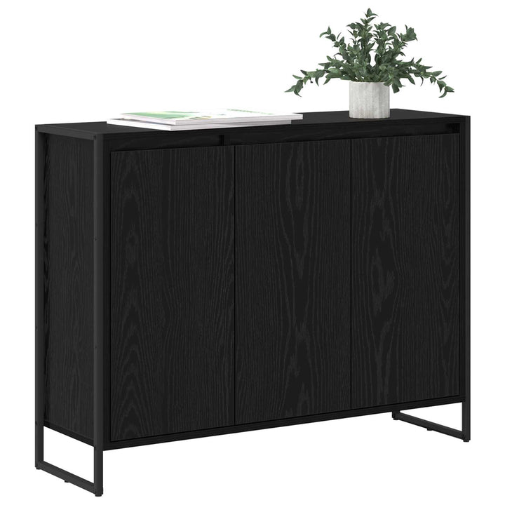 Sideskab Sort eg 96,5 x 30 x 75 cm Konstrueret træ