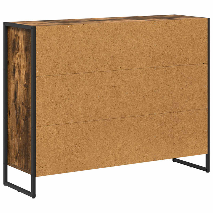 Sideskab Røget Eg 96,5 x 30 x 75 cm Konstrueret træ
