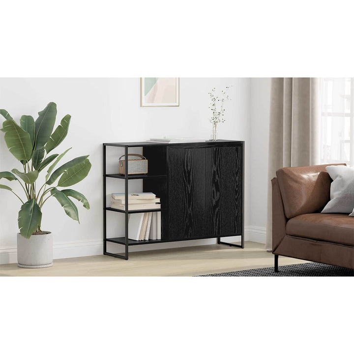 Sideskab Sort eg 96.5 x 30 x 75 cm Konstrueret træ