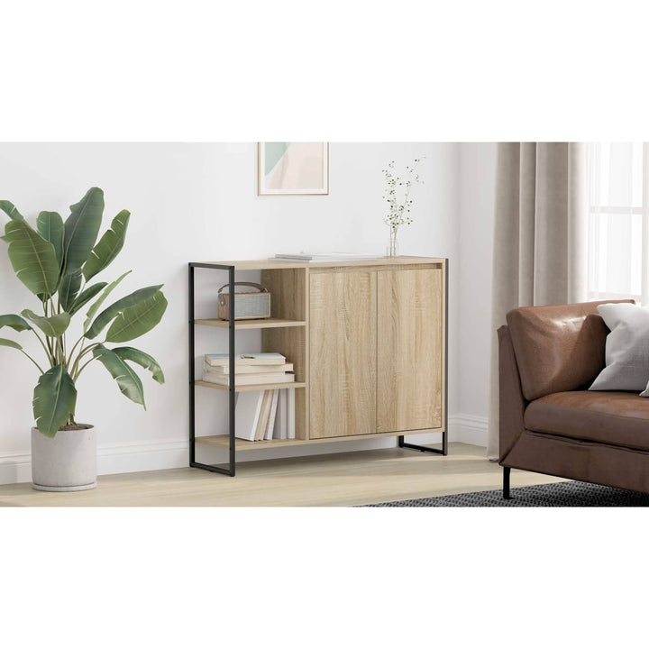 Sideskab Sonoma 96.5 x 30 x 75 cm Konstrueret træ