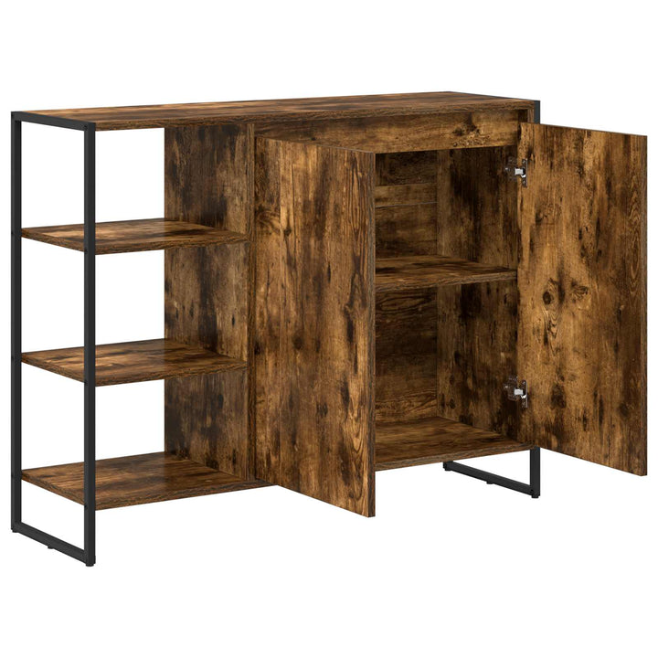 Sideskab Røget Eg 96.5 x 30 x 75 cm Konstrueret træ