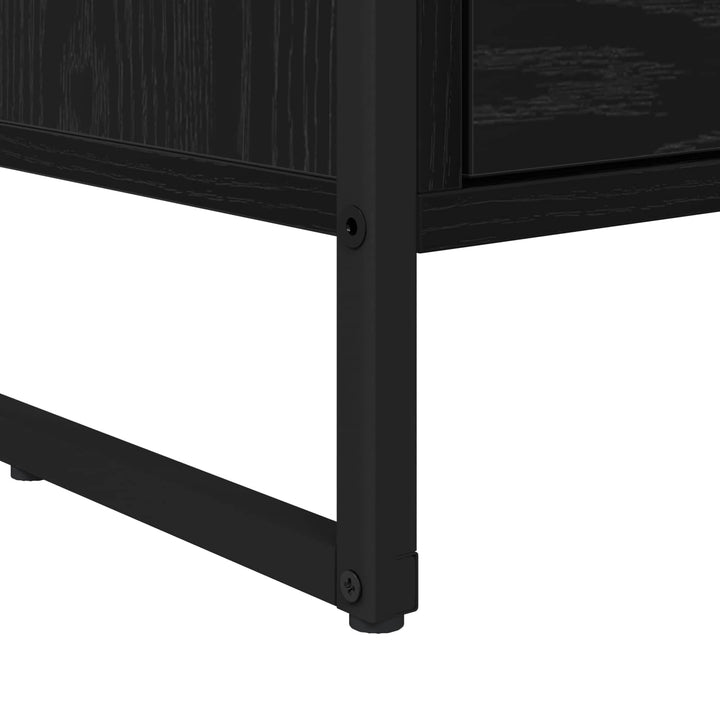 TV-skab 100 x 36 x 49,5 cm Sort eg Konstrueret træ