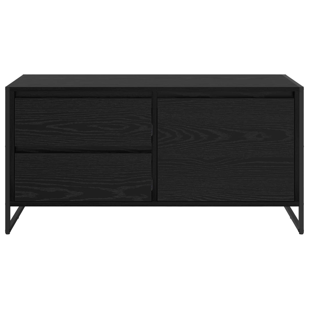 TV-skab 100 x 36 x 49,5 cm Sort eg Konstrueret træ