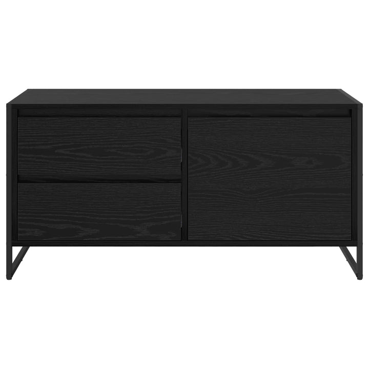 TV-skab 100 x 36 x 49,5 cm Sort eg Konstrueret træ