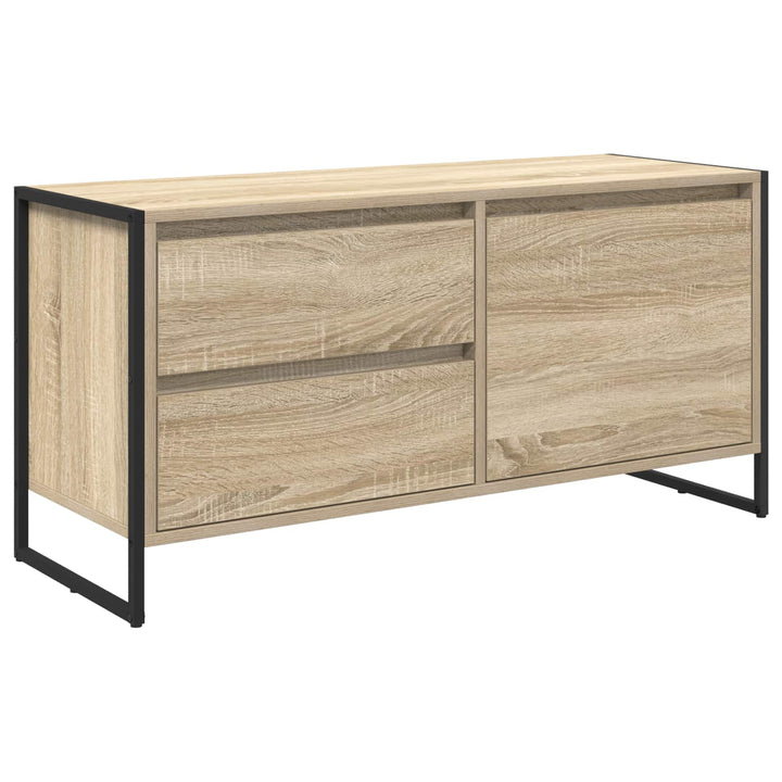 TV-skab med skuffe Sonoma 100 x 36 x 49,5 cm Konstrueret træ