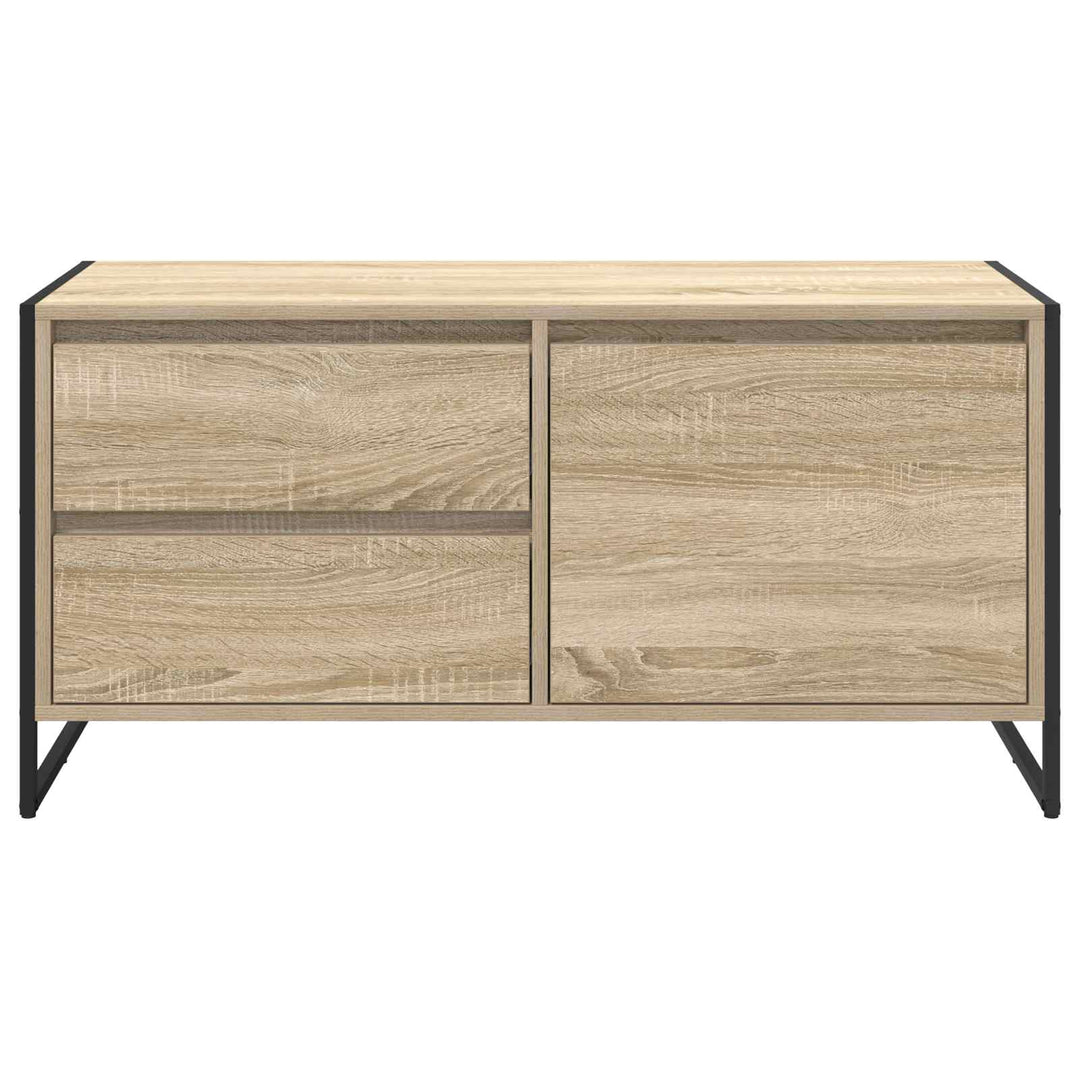 TV-skab med skuffe Sonoma 100 x 36 x 49,5 cm Konstrueret træ
