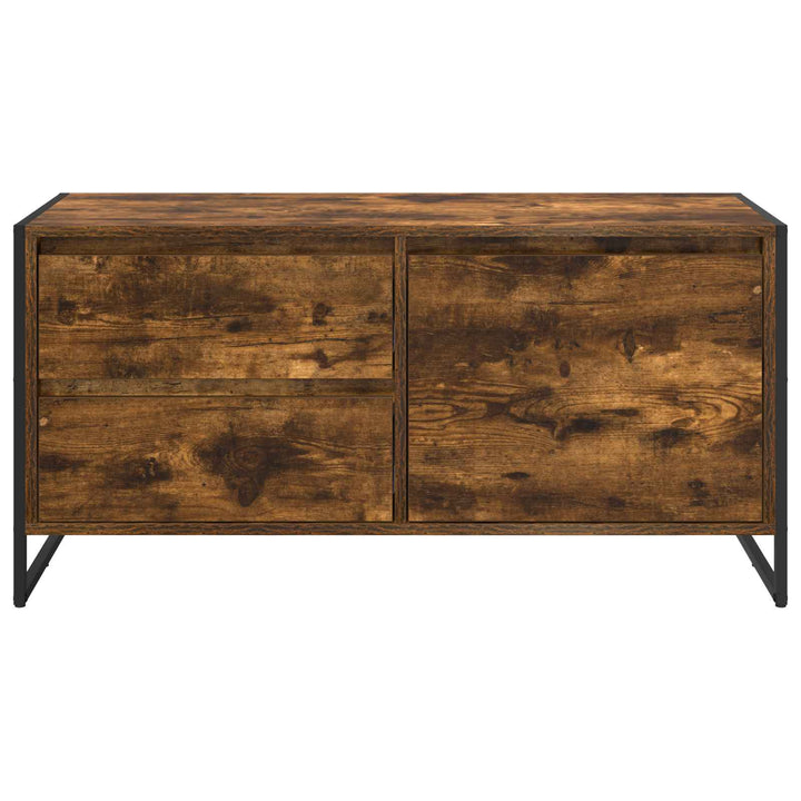 TV-skab med skuffe Røget Eg 100 x 36 x 49,5 cm Konstrueret træ