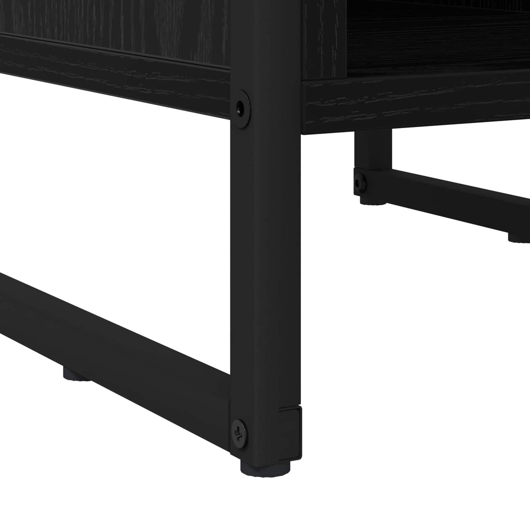 Sengebord Sort eg 39,5 x 30 x 50 cm Konstrueret træ