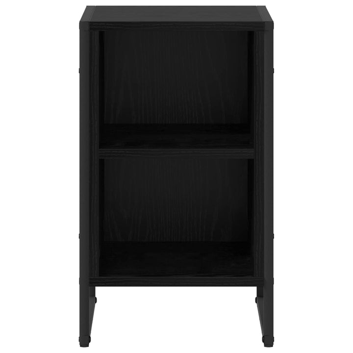 Sengebord 2 pcs Sort eg 39,5 x 30 x 50 cm Konstrueret træ