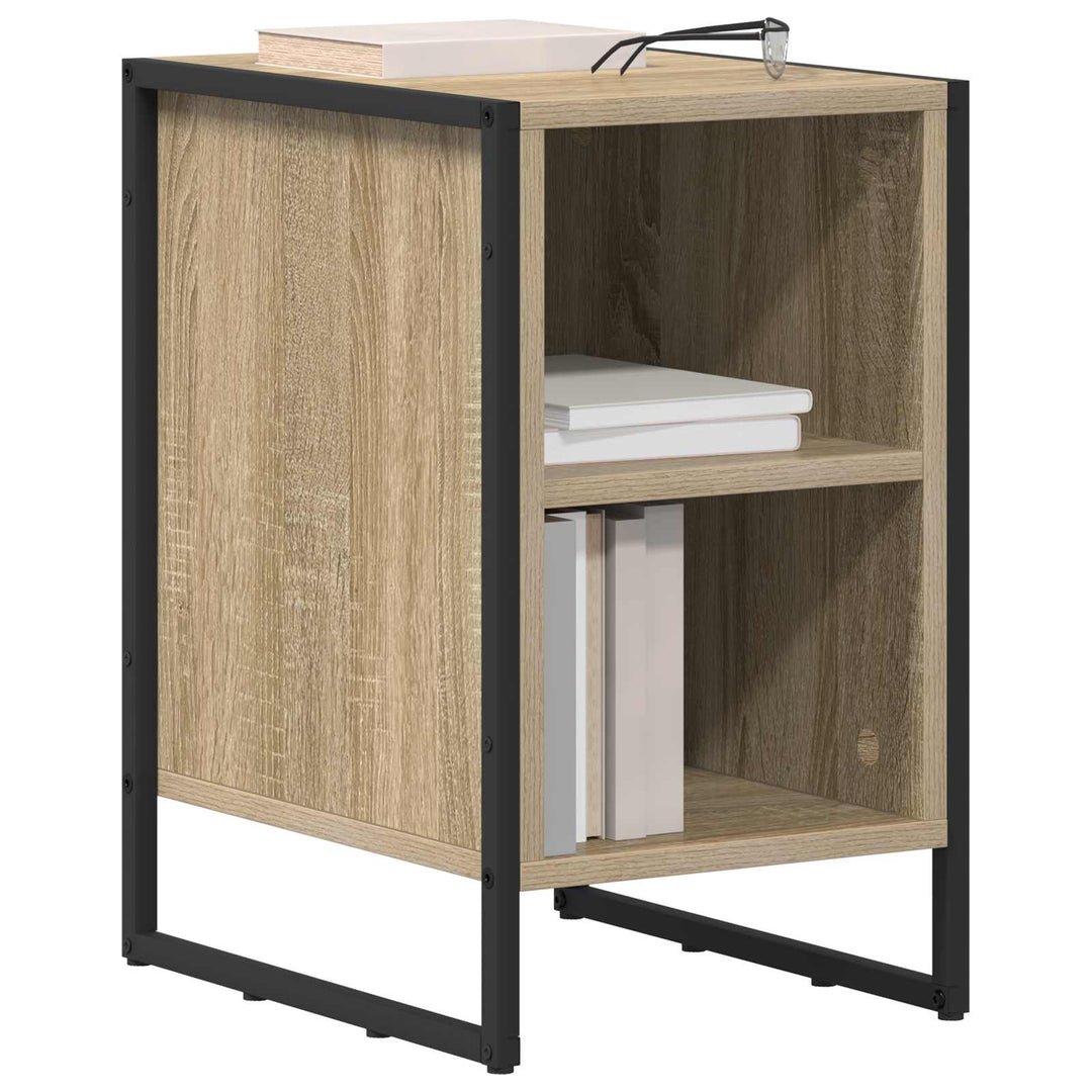 Sengebord Sonoma-eg 39,5 x 30 x 50 cm Konstrueret træ