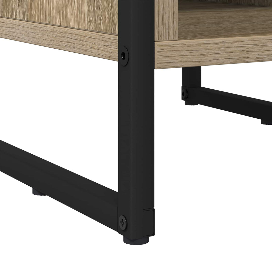 Sengebord 2 stk. Sonoma-eg 39,5 x 30 x 50 cm Konstrueret træ