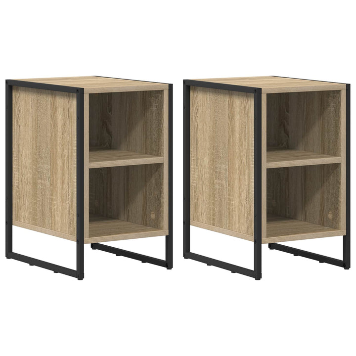 Sengebord 2 pcs Sonoma 39,5 x 30 x 50 cm Konstrueret træ