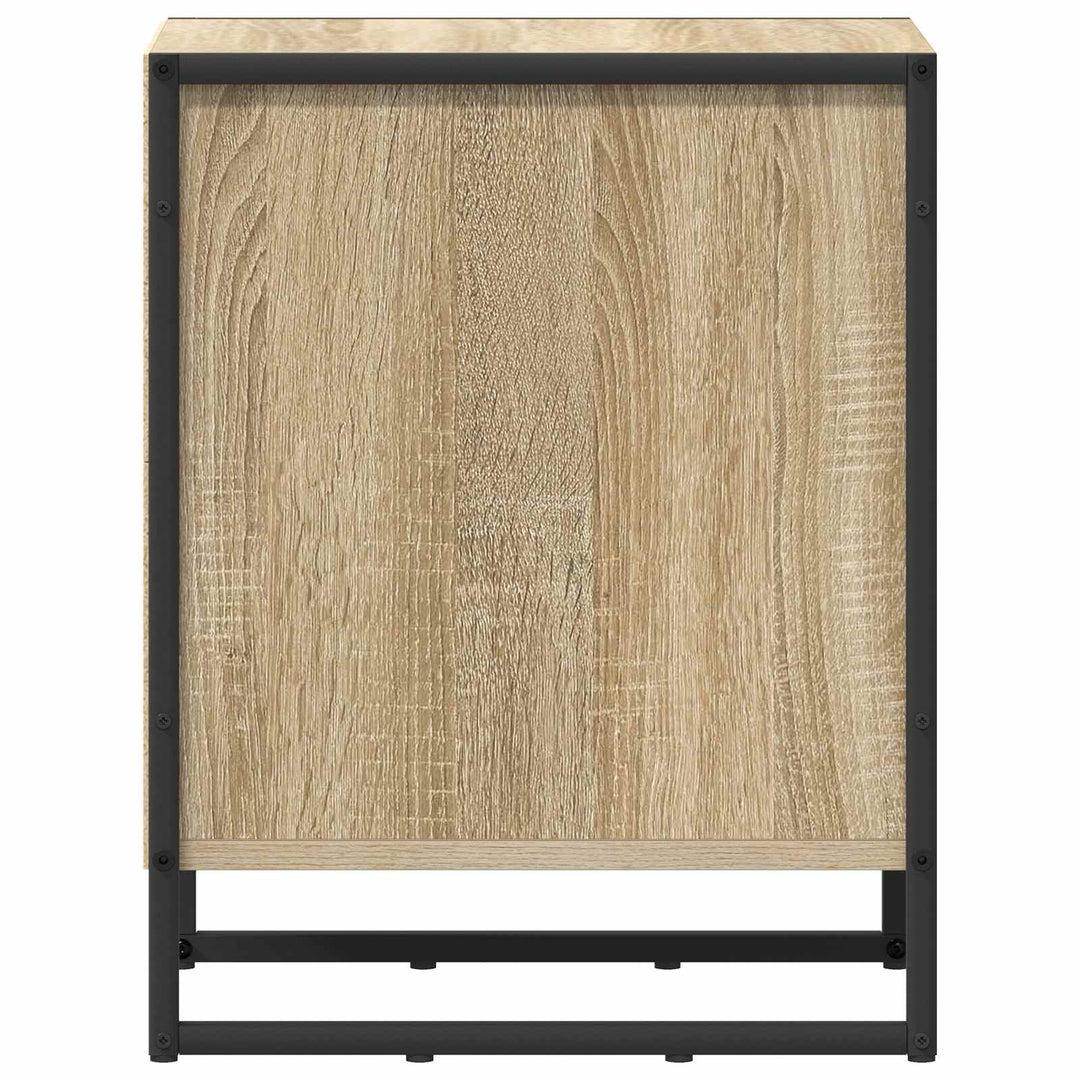 Sengebord 2 stk. Sonoma-eg 39,5 x 30 x 50 cm Konstrueret træ