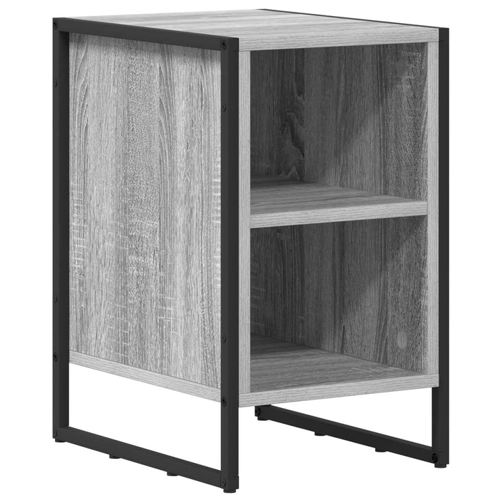 Sengebord 2 pcs Grå Sonoma 39,5 x 30 x 50 cm Konstrueret træ