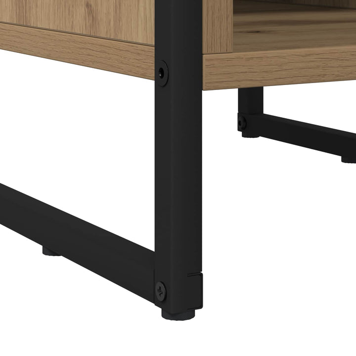 Sengebord 2 stk. Artisan eg 39,5 x 30 x 50 cm Konstrueret træ