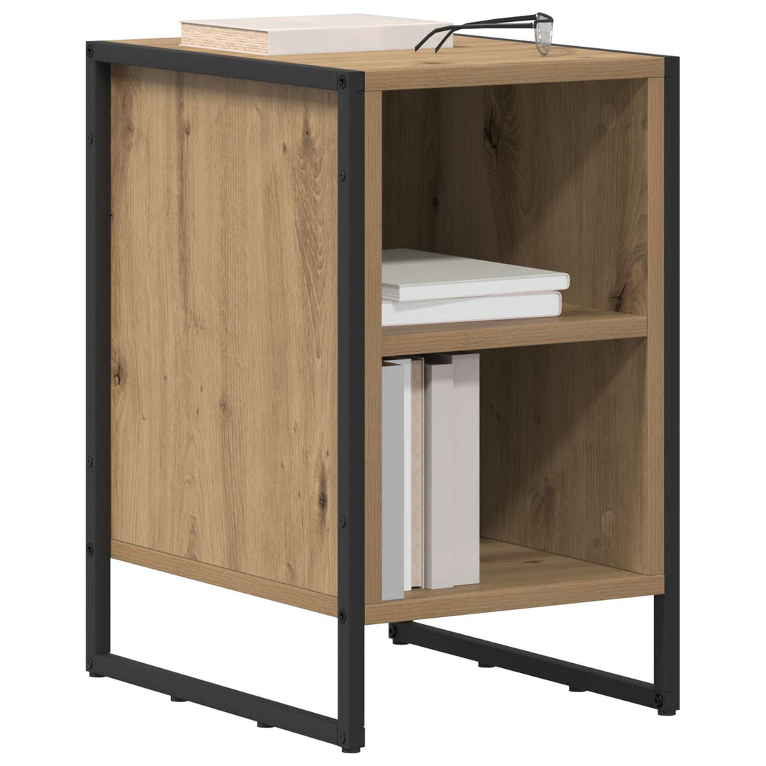 Sengebord 2 pcs Artisan eg 39,5 x 30 x 50 cm Konstrueret træ