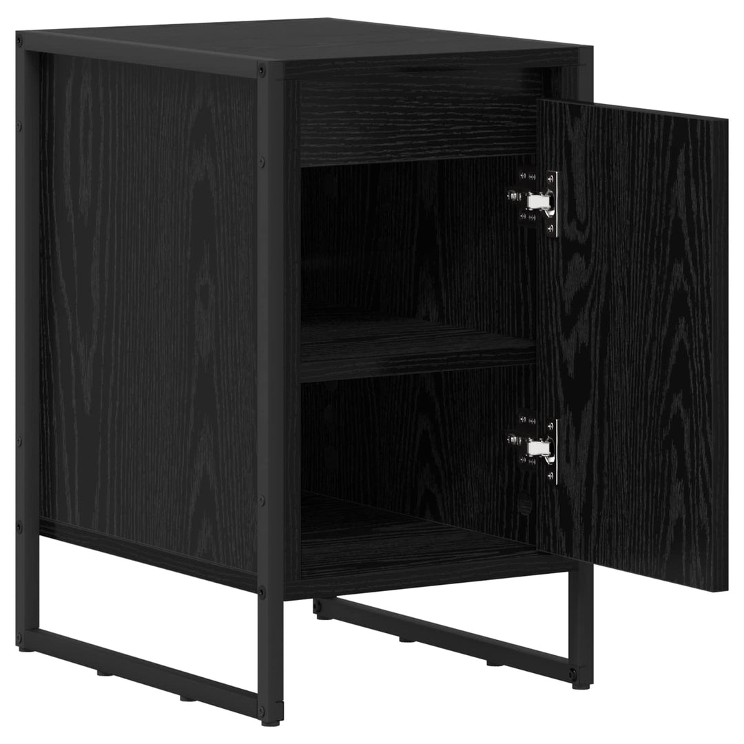 Sengebord Sort eg 39,5 x 30 x 50 cm Konstrueret træ