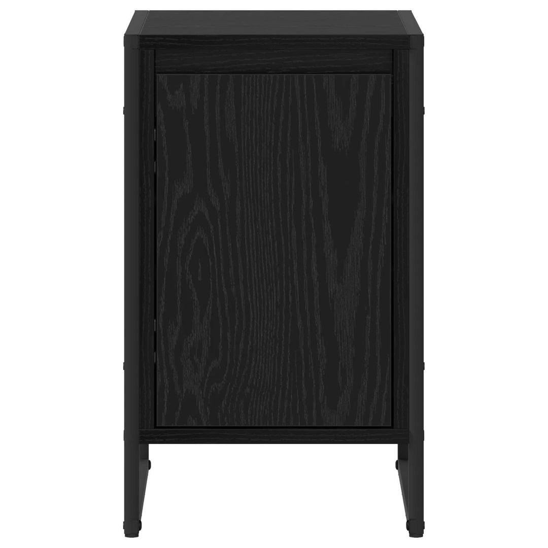 Sengebord 2 pcs Sort eg 39,5 x 30 x 50 cm Konstrueret træ
