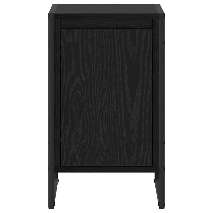 Sengebord 2 pcs Sort eg 39,5 x 30 x 50 cm Konstrueret træ
