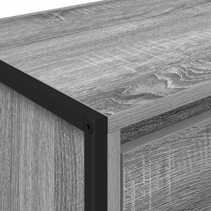 Sengebord 2 pcs Grå Sonoma 39,5 x 30 x 50 cm Konstrueret træ