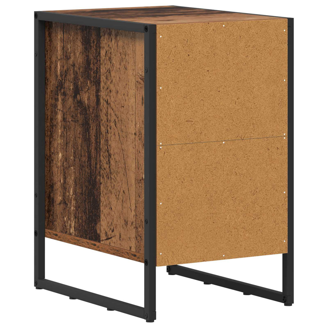 Sengebord 2 pcs Gammelt træ 39,5 x 30 x 50 cm Konstrueret træ