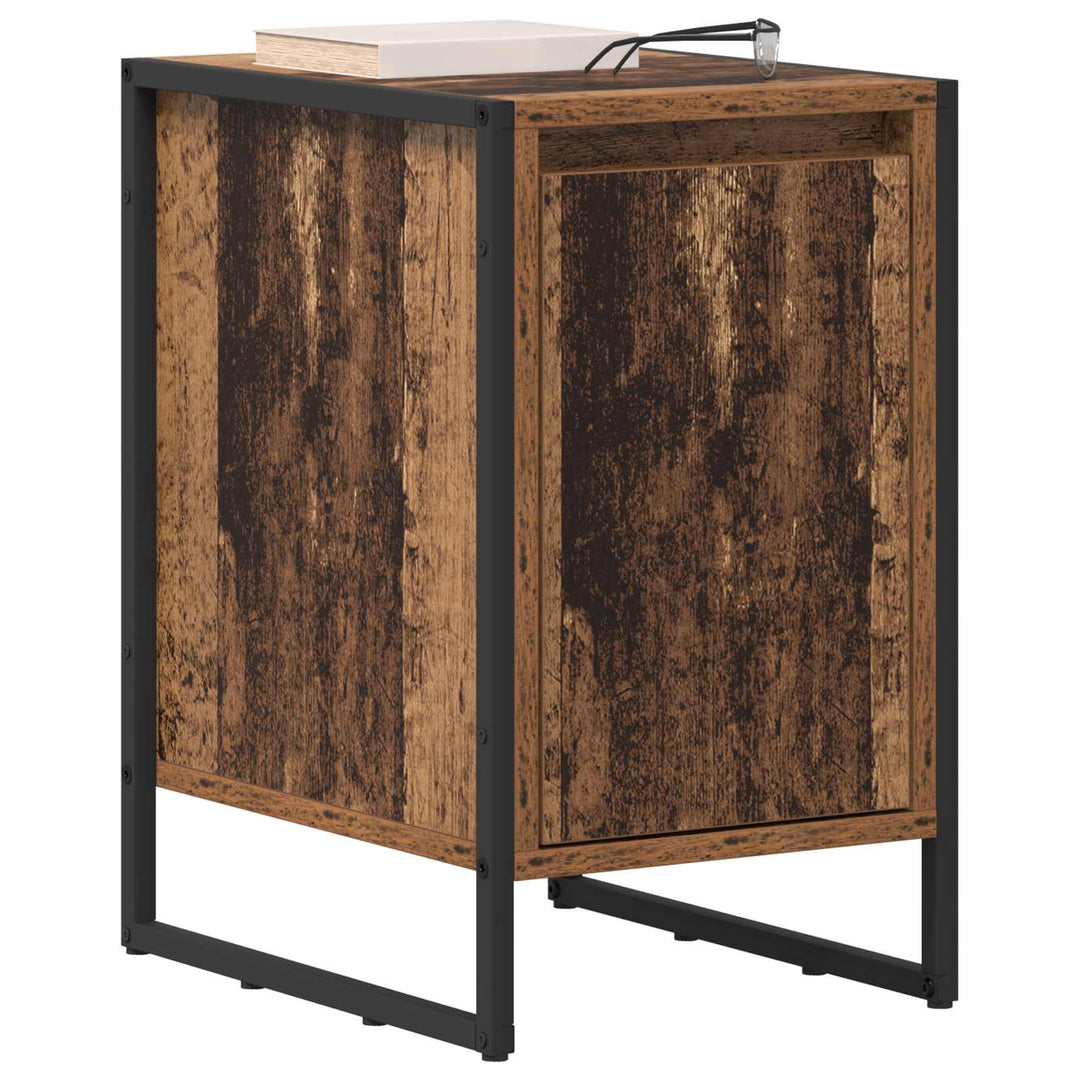 Sengebord 2 pcs Gammelt træ 39,5 x 30 x 50 cm Konstrueret træ
