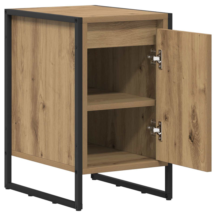 Sengebord 2 pcs Artisan eg 39,5 x 30 x 50 cm Konstrueret træ