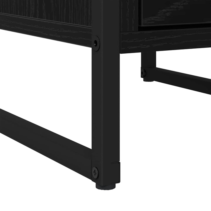 Sengebord Sort eg 39,5 x 30 x 50 cm Konstrueret træ