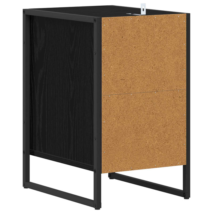 Sengebord Sort eg 39,5 x 30 x 50 cm Konstrueret træ