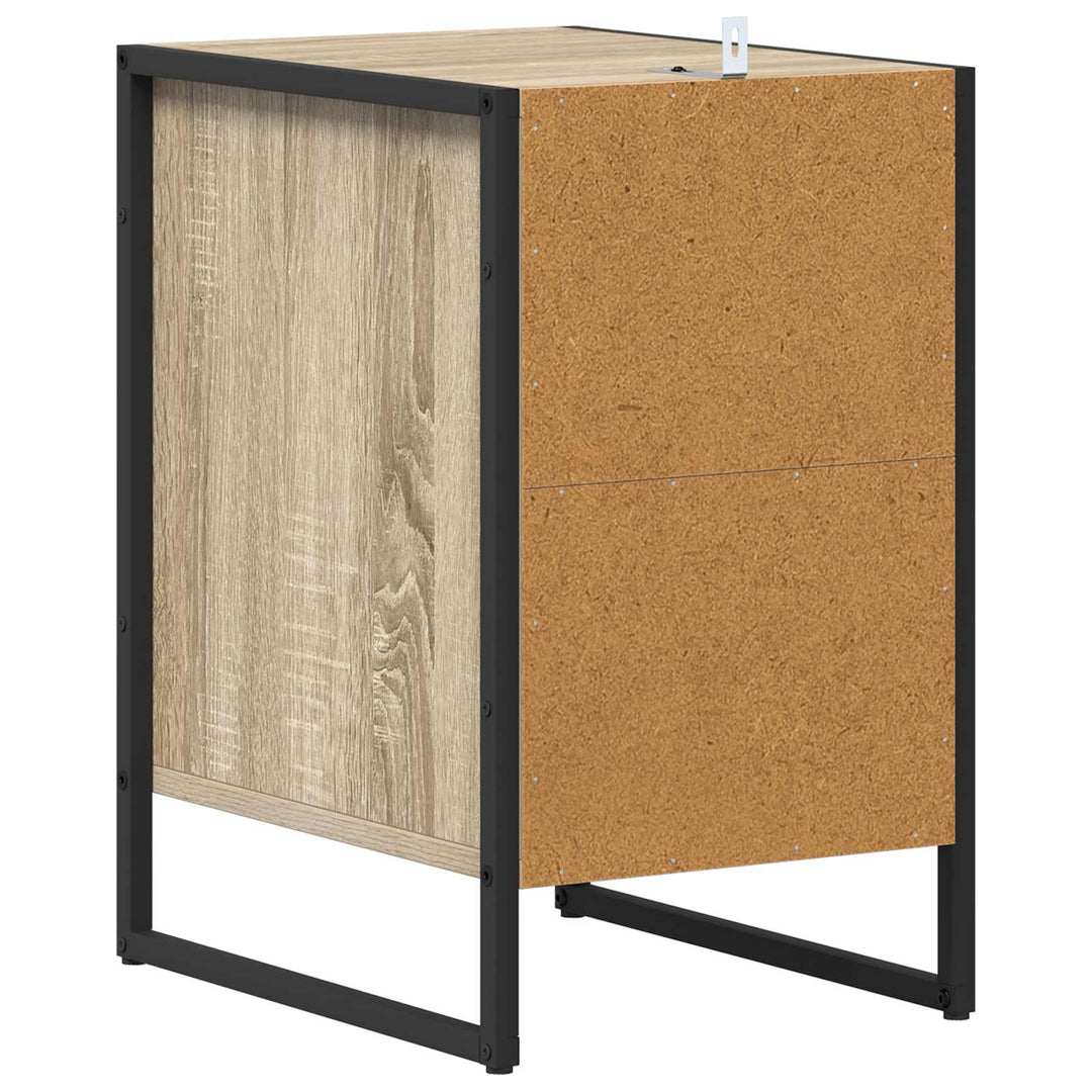 Sengebord Sonoma-eg 39,5 x 30 x 50 cm Konstrueret træ